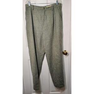 Eddie Bauer Women’s Wool Dress Pants Size 16 Green Tweed Lined Career